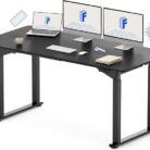 elektrinis biuro stalas juodas 160cm