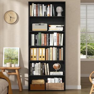 Juoda lentyna su 6 lentynėlėmis