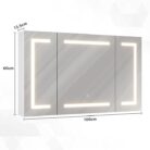 vonios spintele su led apsvietimu metaline